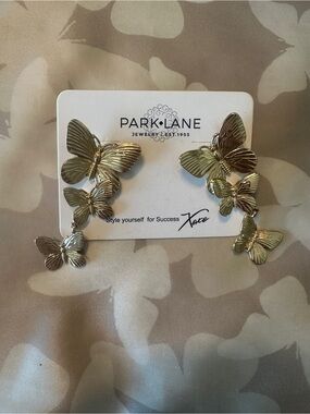 Park Lane Gold-tone Cascading Butterfly Earrings